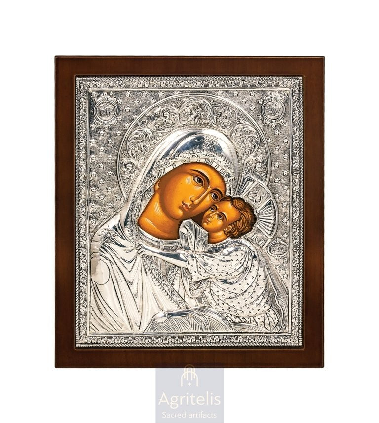 Срібна ікона, Αγριτέλης Церковне, ieraskevi.com, ПРЕСВЯТА БОГОРОДИЦЯ ГЛИКОФІЛУСА