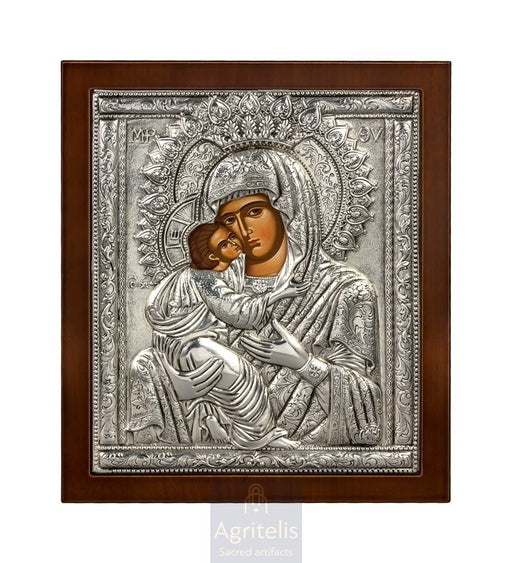 Icoană din argint, Agritelis Church Supplies, ieraskevi.com, Maica Domnului Glykofilousa — stil bizantin
