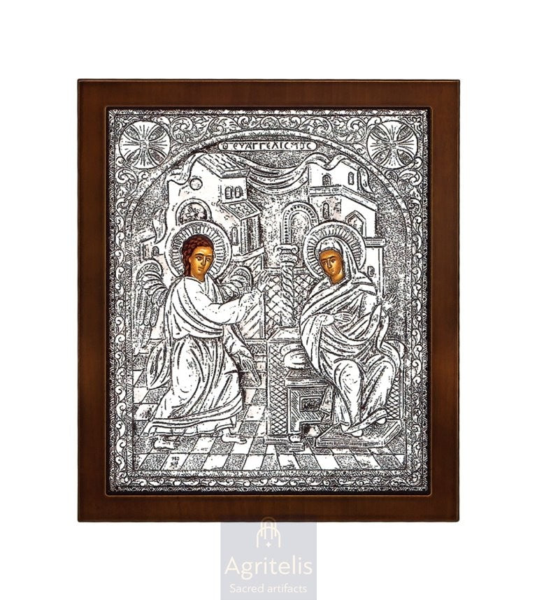 Icoană din argint, Agritelis Church Supplies, ieraskevi.com, Buna Vestire