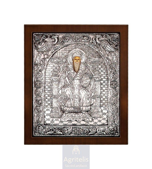 Icoană din argint, Agritelis Church Supplies, ieraskevi.com, Sfântul Spiridon