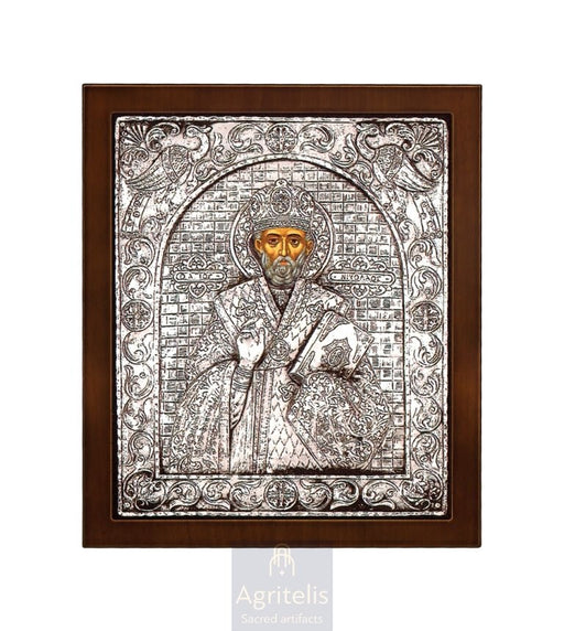 Icoană din argint, Agritelis Church Supplies, ieraskevi.com, Sfântul Nicolae