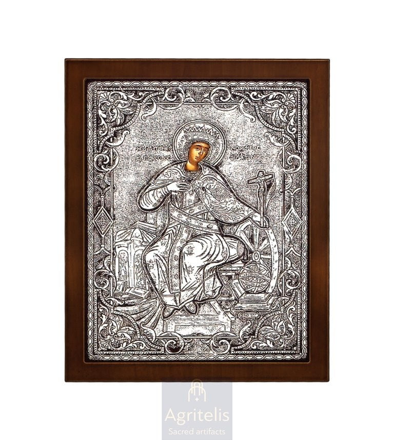 Icoană din argint, Agritelis Church Supplies, ieraskevi.com, Sfânta Ecaterina