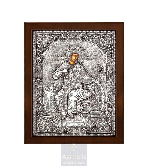 Icoană din argint, Agritelis Church Supplies, ieraskevi.com, Sfânta Ecaterina