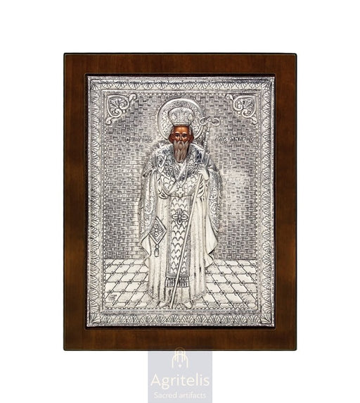 Срібна ікона, Αγριτέλης Церковне, ieraskevi.com, СВЯТИЙ ОЛЕКСАНДР 24 x 19cm