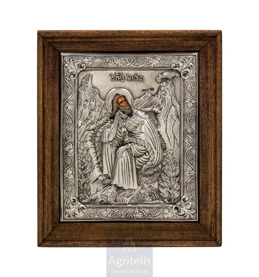 Срібна ікона, Αγριτέλης Церковне, ieraskevi.com, ПРОРОК ІЛЛЯ 26,5 x 22,5 cm