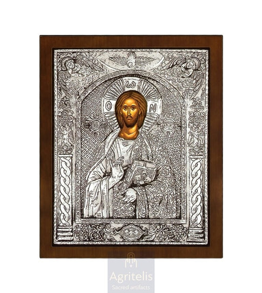 Срібна ікона, Αγριτέλης Церковне, ieraskevi.com, ХРИСТОС 31 x 25 cm