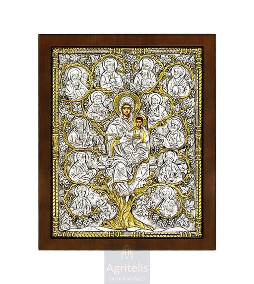 Срібна ікона, Αγριτέλης Церковне, ieraskevi.com, ПАНАГІЯ ЛОЗА 31 x 25 cm