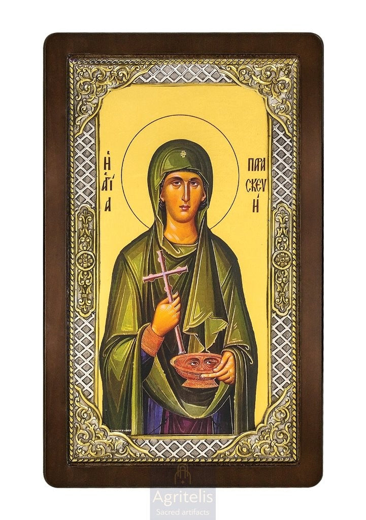 Ασημένια Εικόνα, Αγριτέλης Εκκλησιαστικά, ieraskevi.com, ΑΓΙΑ ΠΑΡΑΣΚΕΥΗ 28,5 x 16,5 cm
