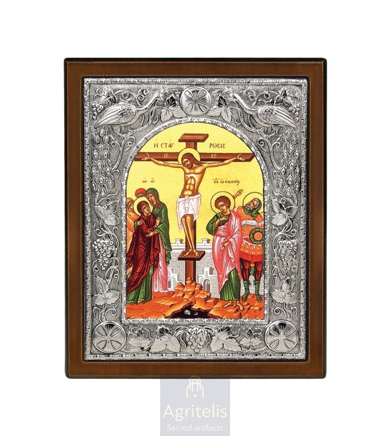 Сребърна икона, Αγριτέλης Църковни, ieraskevi.com, РАЗПЯТИЕТО 29 x 23 cm