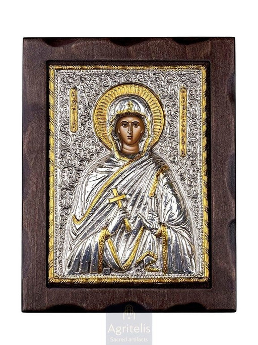 Արծաթից սրբապատկեր, Αγριτέλης Եկեղեցական, ieraskevi.com, ՍՈՒՐԲ ՊԱՐԱՍԿԵՎԱ 25 x 19,5 cm