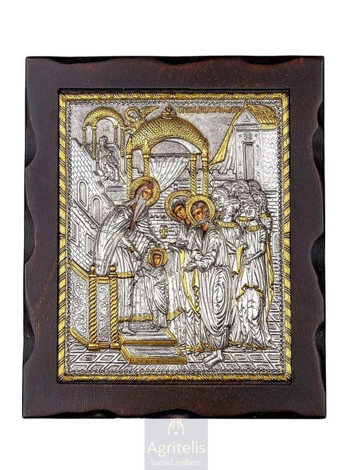 Արծաթից սրբապատկեր, Αγριτέλης Եկեղեցական, ieraskevi.com, ՍՈՒՐԲ ԿՈՒՅՍԻ ՏԱՊԱՆԻ ՄՈՒՏՔԸ 29,5 x 24,5 cm