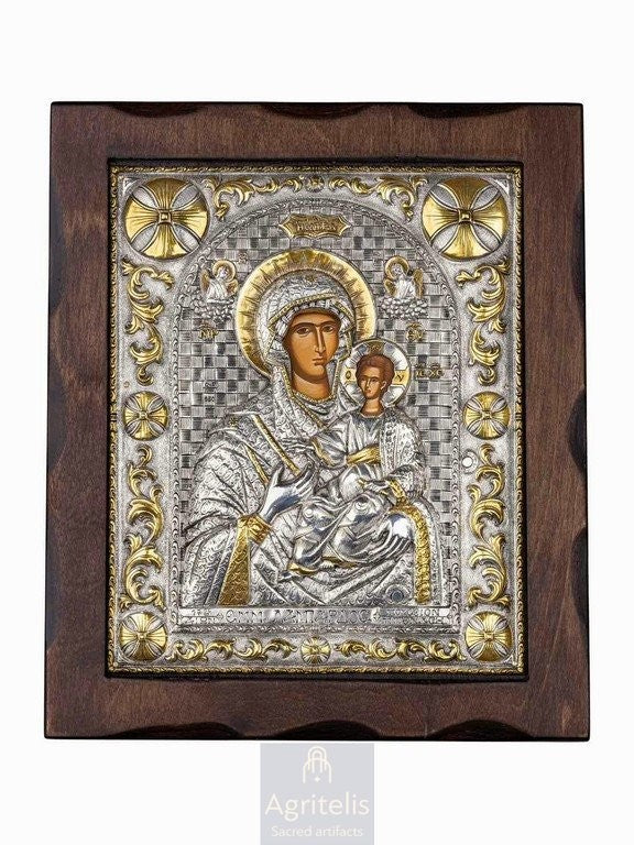 Արծաթից սրբապատկեր, Αγριτέλης Եկեղեցական, ieraskevi.com, ՍՈՒՐԲ ԿՈՒՅՍ ՕԴԻԳԻՏՐԻԱ 29,5 x 24,5 cm