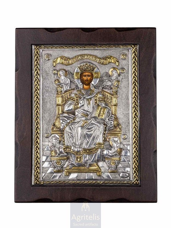 Срібна ікона, Αγριτέλης Церковне, ieraskevi.com, ВЕЛИКИЙ АРХІЄРЕЙ 34 x 28 cm