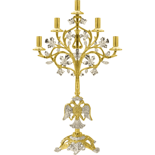 Two-Tone Five-Light Vigil Lamp Stand — 40 x 15 x 50 cm