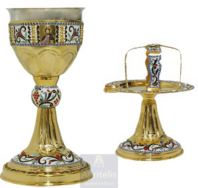 Set de Sfinte Vase cu smalț, Agritelis, ieraskevi.com