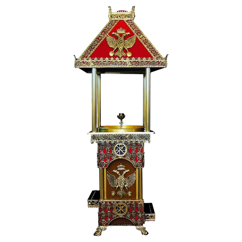 Church Candle Stand with Smoke Extraction — Patina Finish