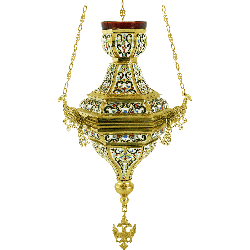 Կանթեղ N8 արծնապատ — 27 × 27 × 45 cm