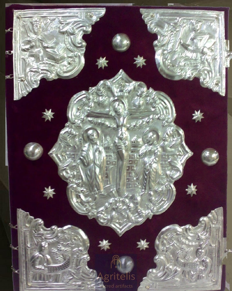 Gospel Book, Gold-Plated Gospel Book, Enamel, ieraskevi.com, Agritelis Church Supplies