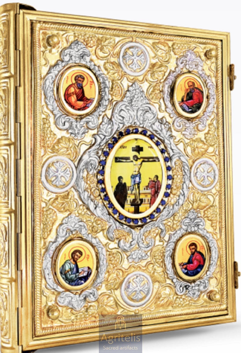 Ավետարան, ոսկեզօծ Ավետարան, արծնապատ, ieraskevi.com, Αγριτέλης Եկեղեցական