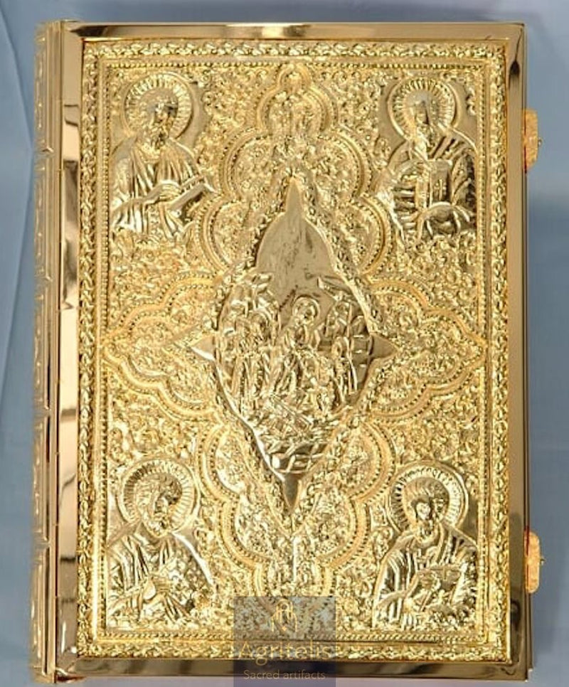 Gospel Book, Gold-Plated Gospel Book, Enamel, ieraskevi.com, Agritelis Church Supplies