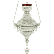 Կանթեղ №8 արծաթագույն — 27×27×45 cm