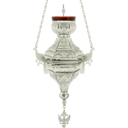 Կանթեղ №8 արծաթագույն — 23×23×41 cm