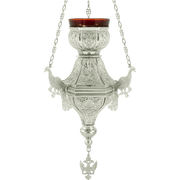 Կանթեղ №8 արծաթագույն — 19×19×33 cm