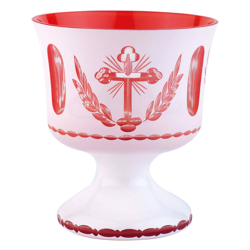 Vigil Lamp Cup — Red and White