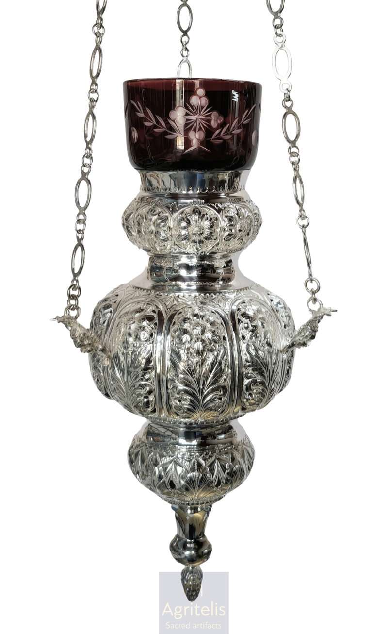 Candelă din argint masiv, Agritelis, ieraskevi.com