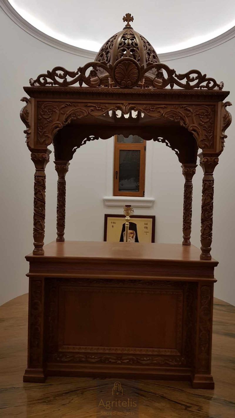 Престол, дърворезбован, липа, дъб, Αγριτέλης, Църковни, ieraskevi.com;Престол, дърворезбован, липа, дъб, Αγριτέλης, Църковни, ieraskevi.com;Престол, дърворезбован, липа, дъб, Αγριτέλης, Църковни, ieraskevi.com