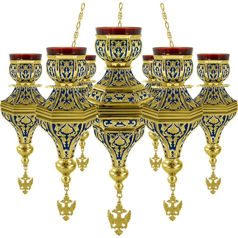 Паникадило 7ф эмаль — 50 × 50 × 35 cm