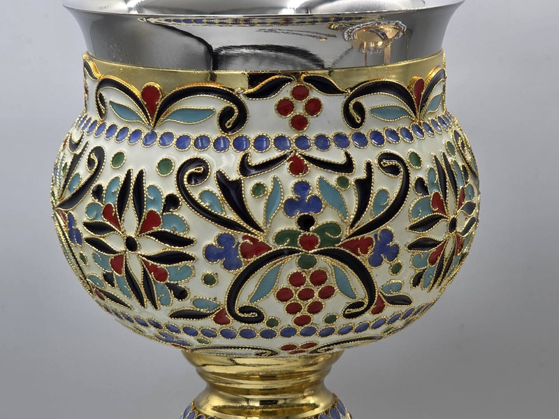 24K Gold-Plated Chalice Set with Enamel