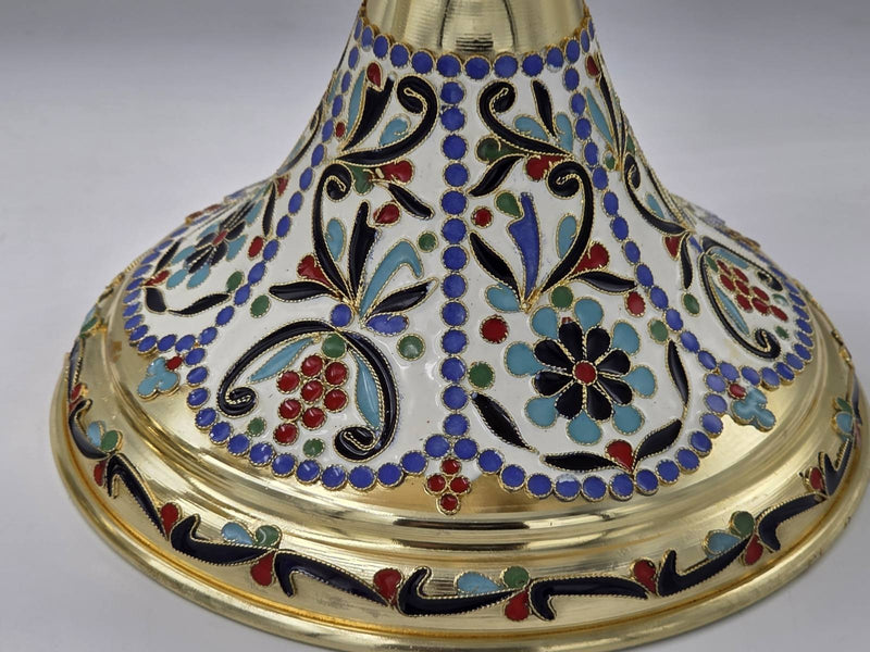 24K Gold-Plated Chalice Set with Enamel