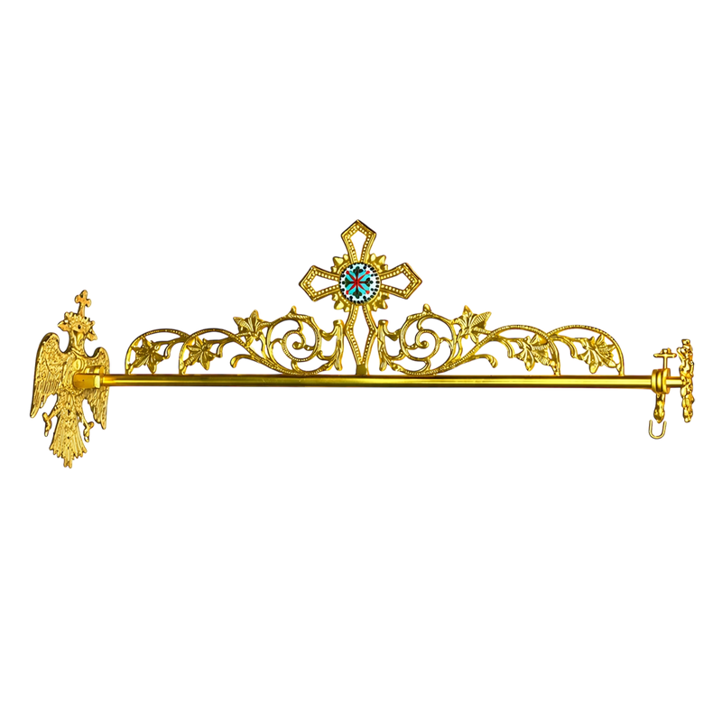 Chanters’ Lantern Bracket — Gold Tone with Enamel Rosette