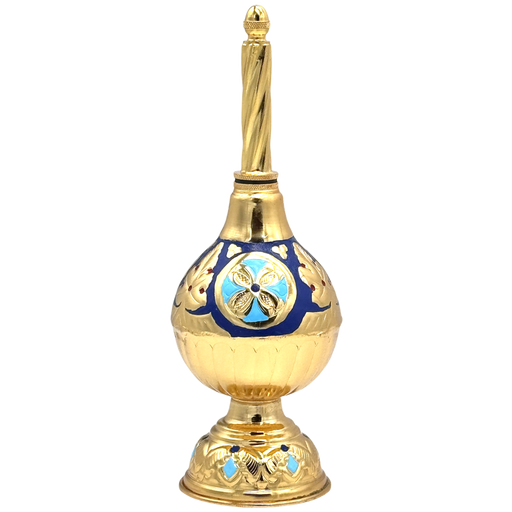 Holy Water Sprinkler – Gold-Tone with Enamel