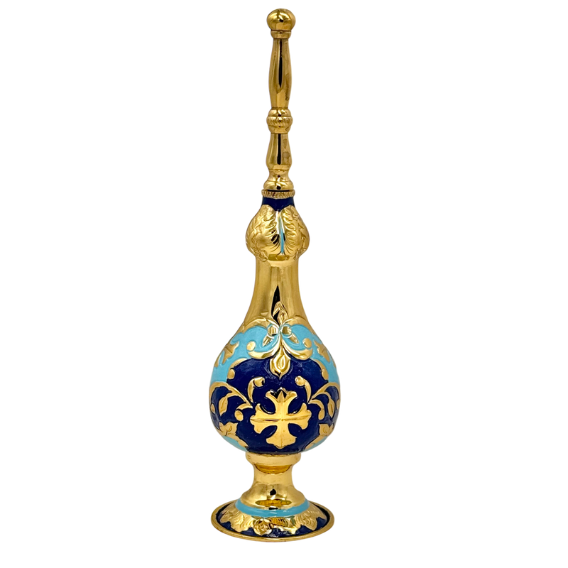 Holy Water Sprinkler – Gold-Tone with Enamel