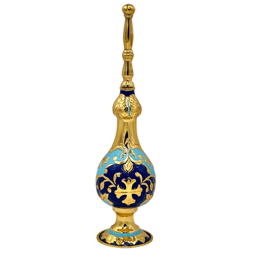 Holy Water Sprinkler – Gold-Tone with Enamel