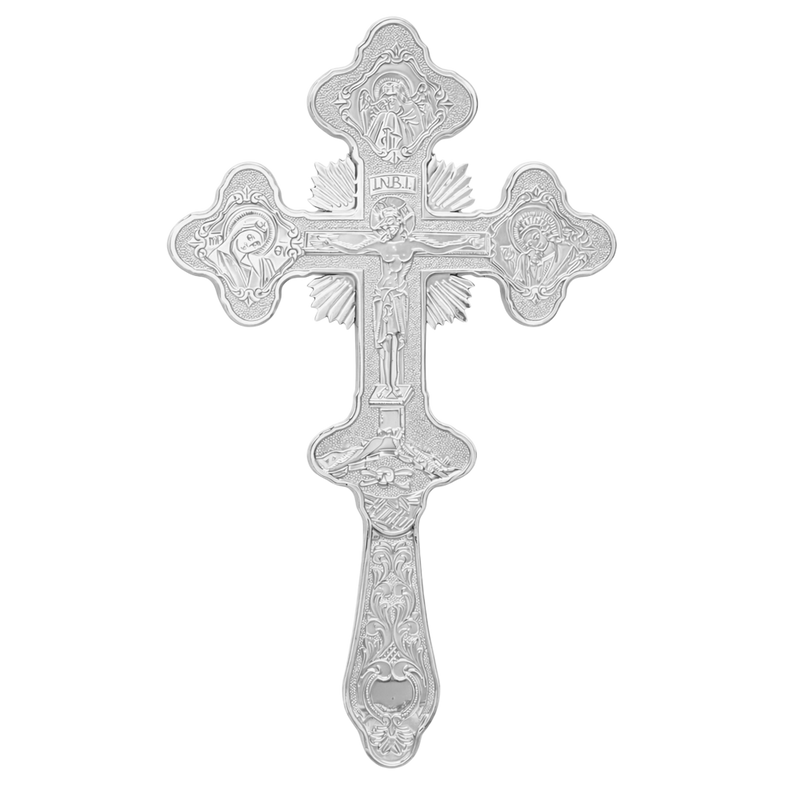 Cruce de binecuvântare – finisaj argintiu